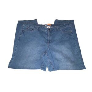 Just My Size JMS Classic Womens 24W Blue Denim Jeans Cotton Blend Average Fit